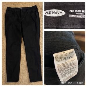 High Rise black denim